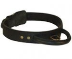 Heavy Leather Dog Collars w/Handle 2 layers for working dogs