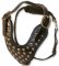 Stud Dog Harness for Police dogs-2 ply leather HARNESS