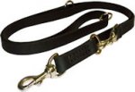 Leather Police Agitation Lead 5,7 FT for Schutzhund training