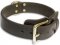 Heavy Duty leather Dog Collar for schutzhund dogs