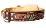 Handcrafted Leather dog collar