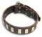 GENUINE LEATHER DOG COLLAR 1 1/2'' wide for schutzhund dogs