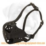 Leather Dog Muzzle For Attack And Agitation Training