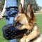 German Shepherd agitation Leather dog muzzle "Dondi" style