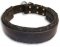 Wide Stitched Leather Dog Collar - D Ring in Front