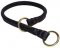 Special Tubular Leather Dog Collar in BLACK or BROWN for schutzhund dogs