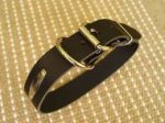 Leather dog collar for Dog with free id tag