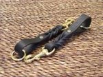 Short Leather Dog Leash For Schutzhund Dogs