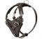 Black Leather Dog Harness for police dogs