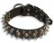 LEATHER SPIKED DOG COLLAR WITH STUDS 1 3/4" WIDE for dog