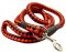 5 foot Round Nylon Leash With Brass Snap for schutzhund dogs