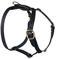 Classic Leather Harness For Big Dogs-schutzhund dogs harness