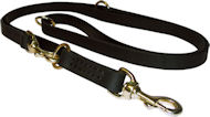 Hands Free Control Leather Dog Leash