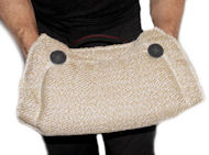 Fashion Jute Bite Wedge Tug Toy with Hidden Handles