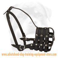 Quality Everyday Leather Dog Muzzle