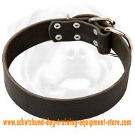 Comfortable Leather Dog Collar