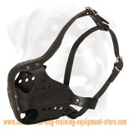 Leather Dog Muzzle For Attack And Agitation Training