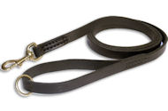 Leather Rescue Leash 3/4 inch on 6 FOOT for Schutzhund dogs