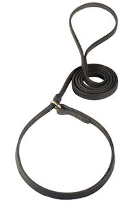 Leather Slip Lead 6 FT on 1/2'' for schutzhund dogs