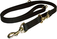 Leather Police Agitation Lead 5,7 FT for Schutzhund training