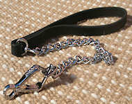 Steel Chrome Plated Chain Dog Leash for schutzhund dogs