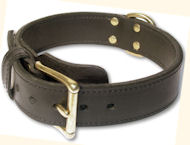 Tac-Black Leather Agitation Collars for Dog training