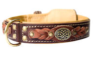Handcrafted Leather dog collar