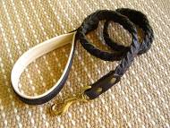 Braided Schutzhund Leather Dog Leash