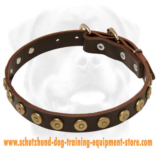 High Quality Leather Dog Collar