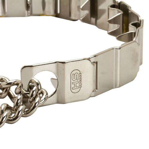Stainless Steel Links on Herm Sprenger Pinch Dog Collar Neck Tech