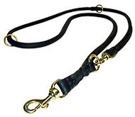 Multimode Schutzhund Training Leather Dog Leash