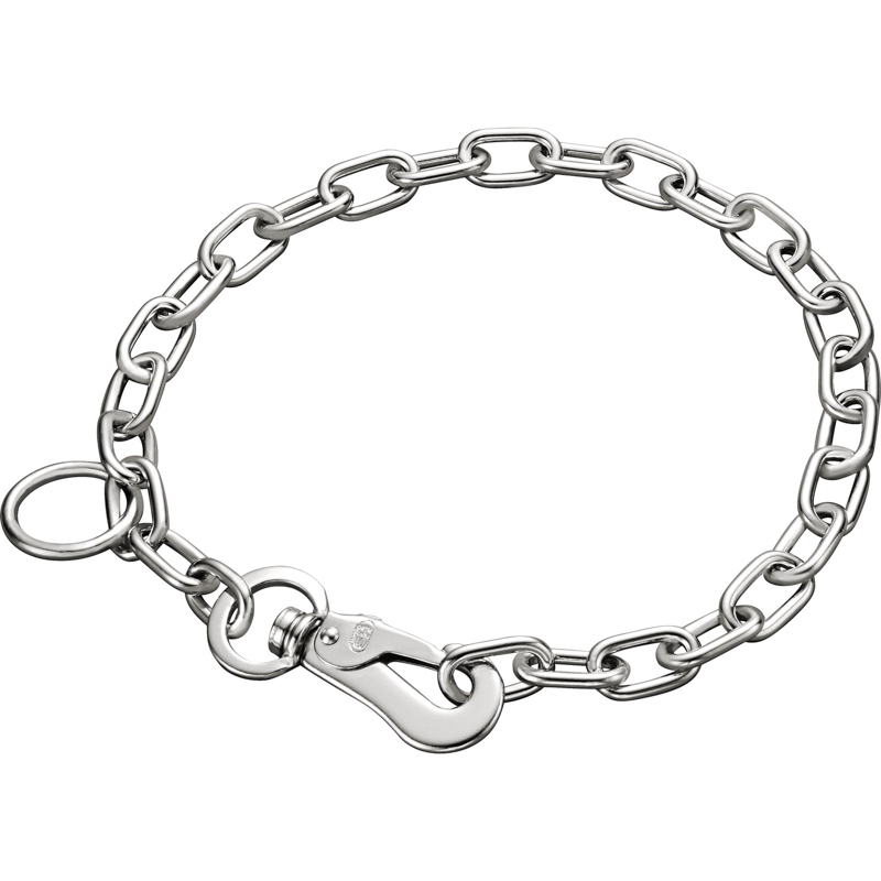 Herm Sprenger Fur Saver Choke Chain Collar 3mm WITH SNAP HOOK