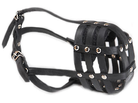 Durable Leather Brown/Black Muzzle W/h Soft Inside schutzhund