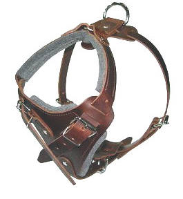 LEATHER AGITATION HARNESS for DOGS