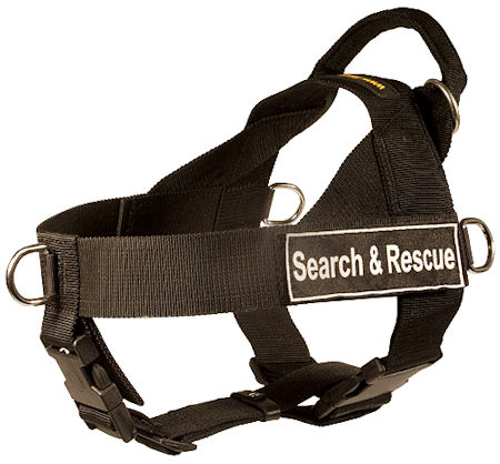 SAR Harness for schutzhund dogs-Search&Rescue NYLON DOG HARNESS