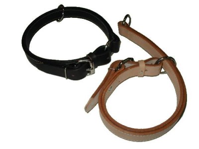 Schutzhund Leather choke dog collar for training ,walking