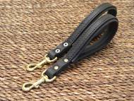 Short leather dog leash- Schutzhund dog leash